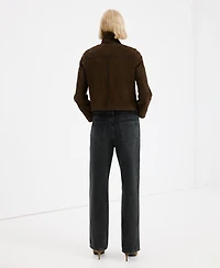 Mango Women's Straight Low-Waist Jeans