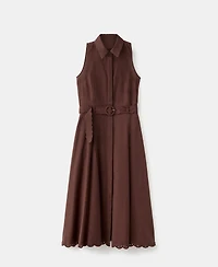 Mango Women's Embroidered Shirt Dress