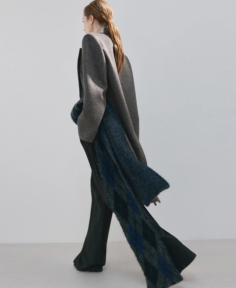 Mango Women's Double-Breasted Wool Coat