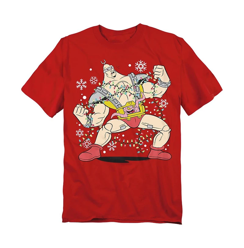 Teenage Mutant Ninja Turtles Men's Robot Krang Christmas Lights T-Shirt