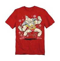 Teenage Mutant Ninja Turtles Men's Robot Krang Christmas Lights T-Shirt