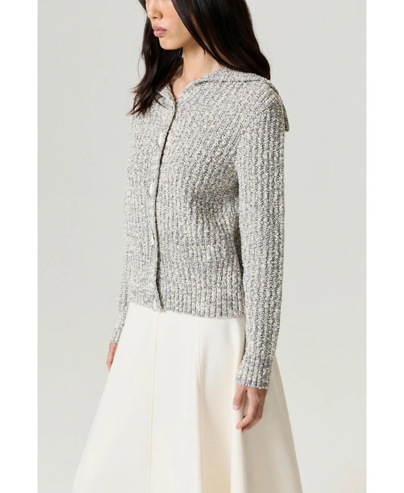 Nocturne Women's Textured Knit Cardigan