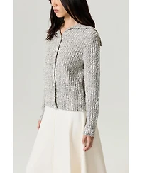 Nocturne Women's Textured Knit Cardigan