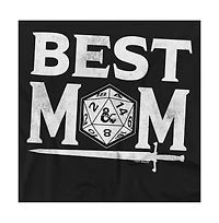 D&D Men's Dungeons Dragons Mother's Day Best Mom D20 Dark T-Shirt