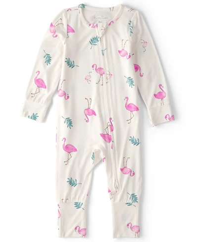 Carter's Baby Girls' PurelySoft Flamingo 2-Way Zip Snug Fit Sleep & Play Pajamas
