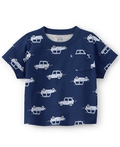 Carter's Boys' 2T-5T Car Pocket Short-Sleeve T-Shirt
