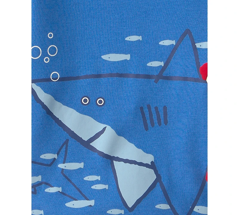 Carter's Boys' Toddler 2T-5T Short-Sleeve T-Shirt and Snug-Fit Shorts, 4-Piece Pajama Set