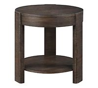 Ember 24" Wood Round End Table