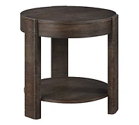 Ember 24" Wood Round End Table