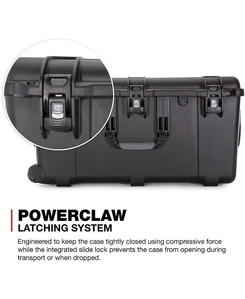 Nanuk Wheeled Series 965 Lightweight Nk-7 Resin Waterproof Hard Case with Foam Insert