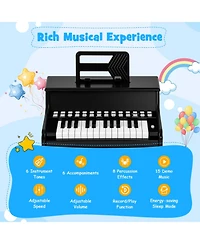 Mecale 25-Key Kids Piano Keyboard with Teaching Mode, Adjustable Speed & Volume for Easy Learning