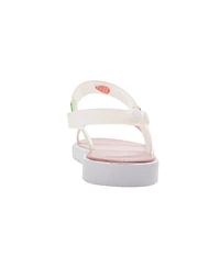 Bebe Girls Pcu sandal with strawberry charms