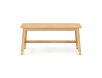 Slickblue Indoor Outdoor Wicker Dining Bench with Handwoven Rattan Seat