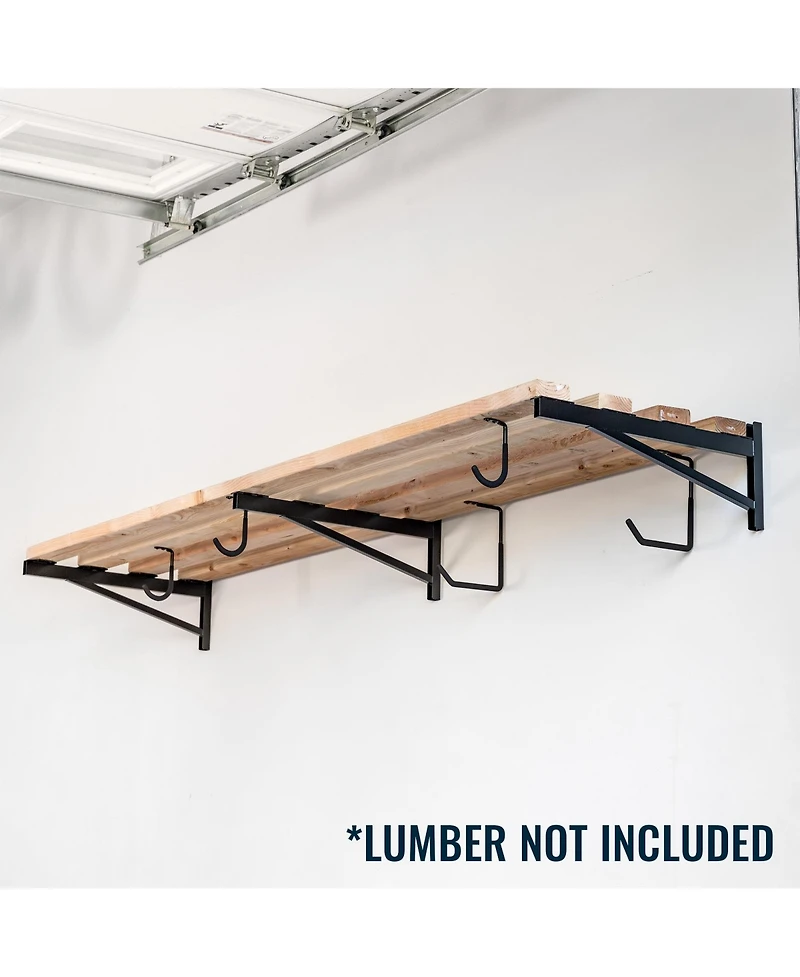 StoreYour Diy Wall Shelf Brackets | Heavy Duty Garage Wall Shelves