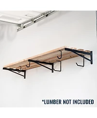 StoreYour Diy Wall Shelf Brackets | Heavy Duty Garage Wall Shelves