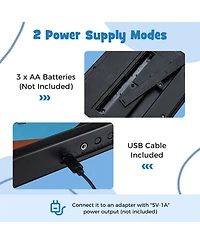 Mecale 49-Key Portable Kids Electric Piano Keyboard with 8 Rhythms & 8 Tones for Fun Learning