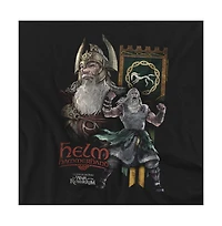 Lord Of The Rings Men's War Rohirrim Helm Hammerhand Homage T-Shirt