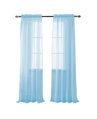 Rt Designer Collection Celine Sheer Luxurious Modern Design Curtain Panel 54" x 84