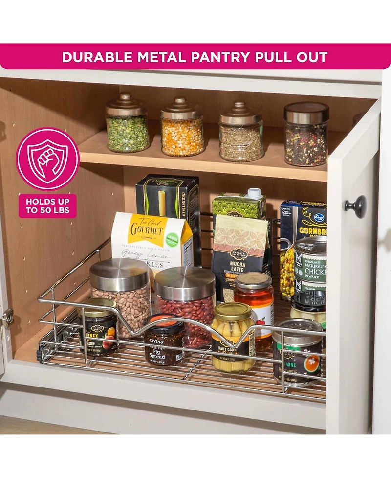 Florida Brands Pull Out Cabinet Organizer, Individual Sliding Drawers