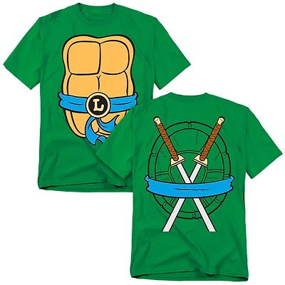 Teenage Mutant Ninja Turtles Big & Tall Leonardo Shell Front Back T-Shirt