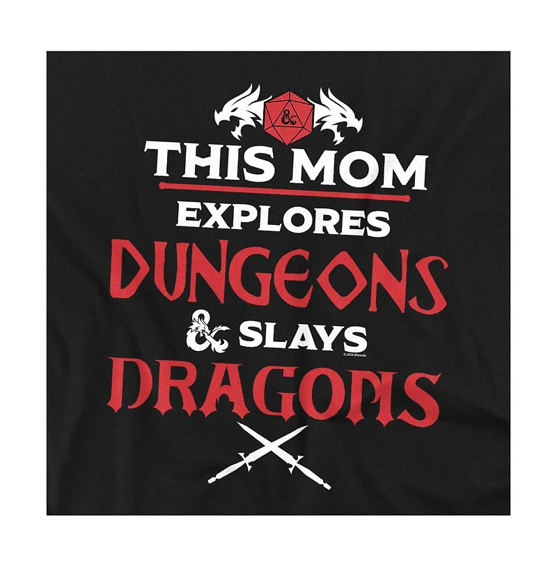 D&D Men's Dungeons Dragons Mother's Day Slay Dragons T-Shirt