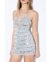MissPap Women's Heavyweight Embellished Mini Dress