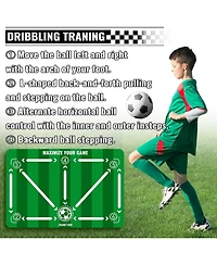 peneyon Soccer Training Mat with Adjustable Trainer – Non-Slip Soccer Equipment for Kids & Youth to Boost Speed, Strength & Coordination