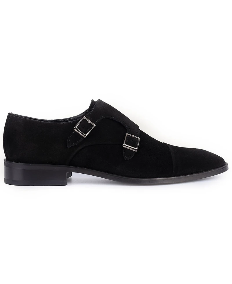 Vellapais Men's Mico Double Monk Slip-On Dress Shoes