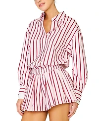 Line & Dot Women's Vivee Collared Neck Shirt