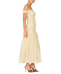 Line & Dot Women's Polka Print Maxi Dress