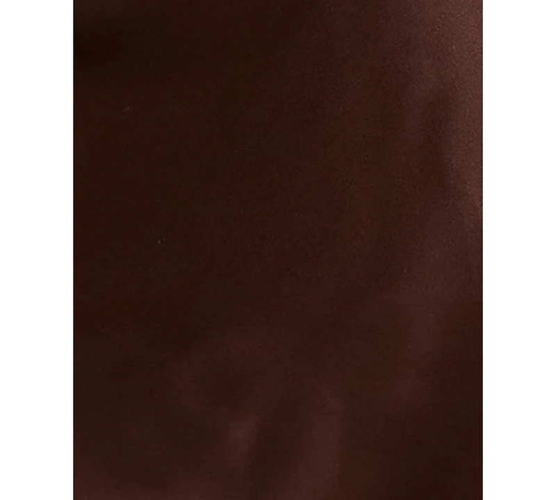 Seni & Cade Juniors' Beaded Strap Drape Front Satin Slim Dress