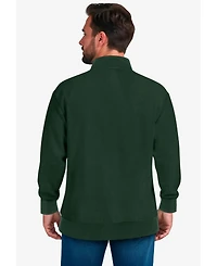 KingSize Big & Tall Reverse Weave Zip Up Jacket