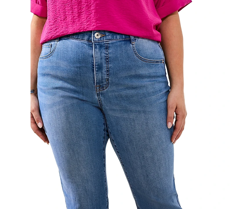 Tribal Plus Sophia Curvy Micro Flare Jeans