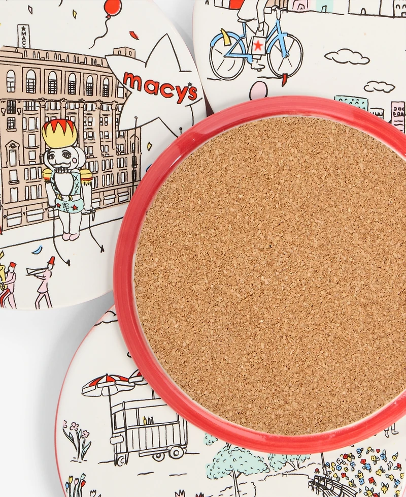 Macy's Graphic Ceramic Coasters, Set of 4, Macy's Exclusive