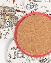 Macy's Graphic Ceramic Coasters, Set of 4, Macy's Exclusive