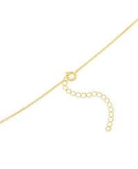 Macy's Gold Plated Bow Initial Necklaces