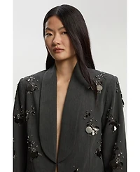 Karen Millen Women's Embellished Single-Breasted Blazer