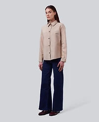 Furniq Uk Women's Suede shirt