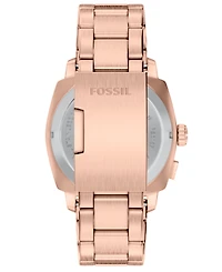 Fossil Men's Machine Big Tic Rose Gold-Tone Stainless Steel Watch, 41mm