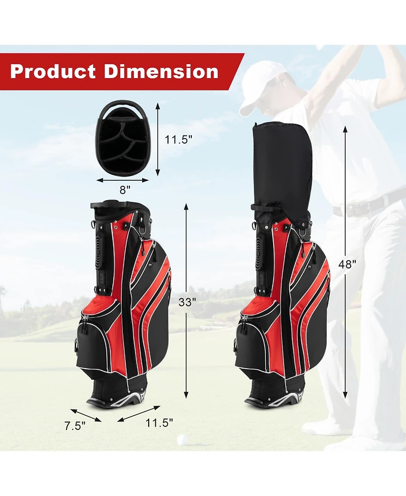 Mecale Lightweight Golf Stand Cart Bag with Shoulder Strap, Portable Carry Design
