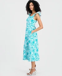 Anne Klein Women's Ruffled Tiered Midi Dress