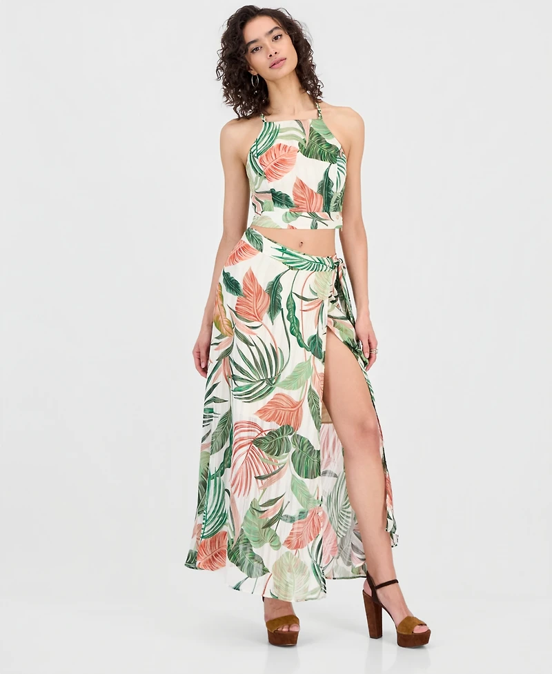 Guess Women's New Romana Printed Maxi Skirt