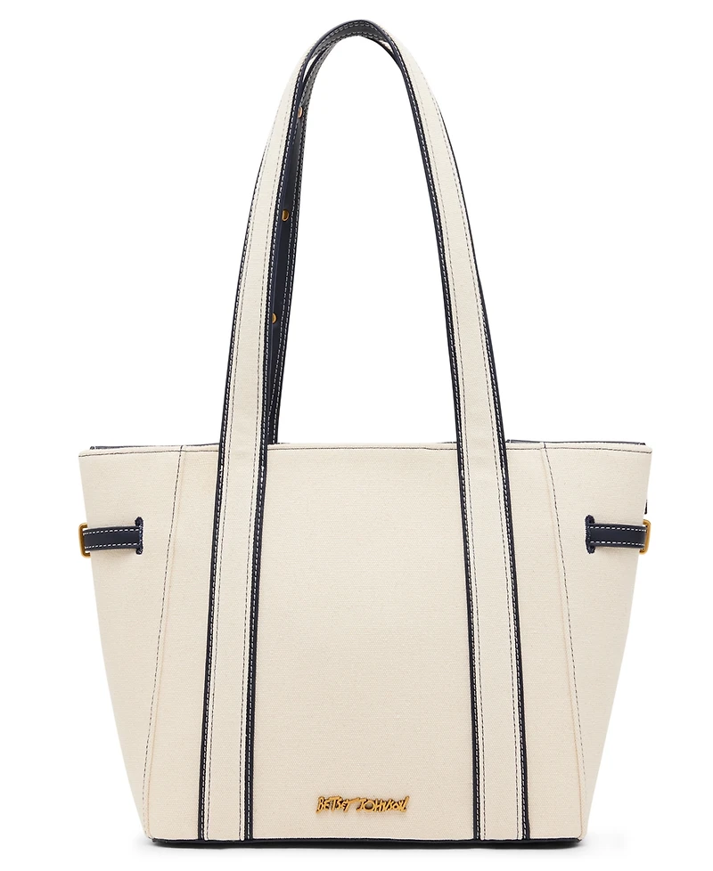 Betsey Johnson Queen of The Green Canvas Large Tote Bag