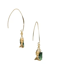 Patricia Nash Gold-Tone Plated Arc Hoop Earrings