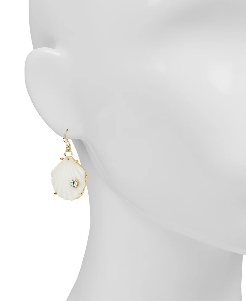 Patricia Nash Gold-Tone Plated Shell Drop Earrings