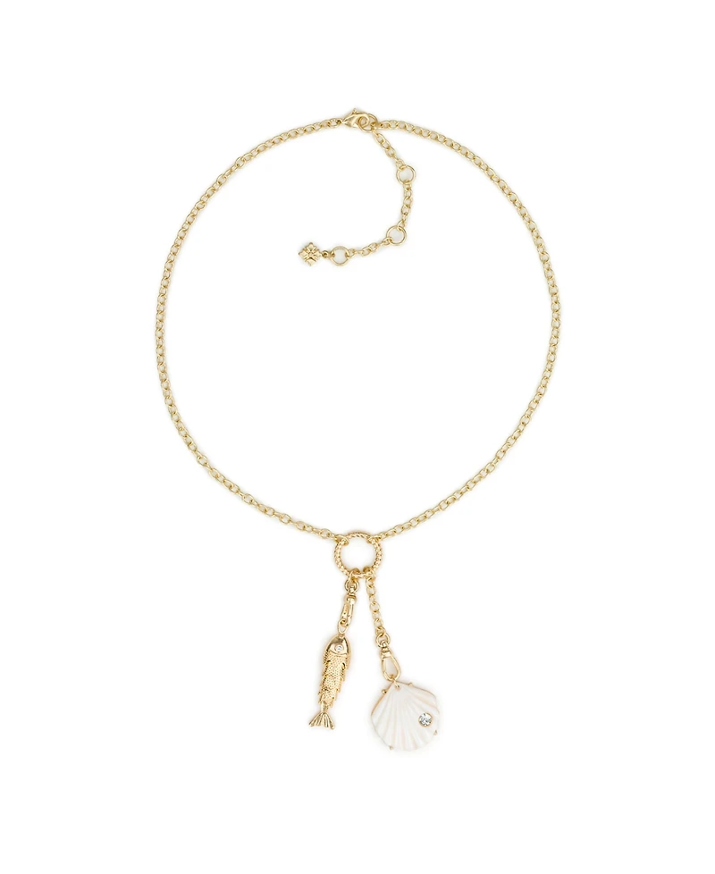 Patricia Nash Gold-Tone Plated Removable Charm Necklace