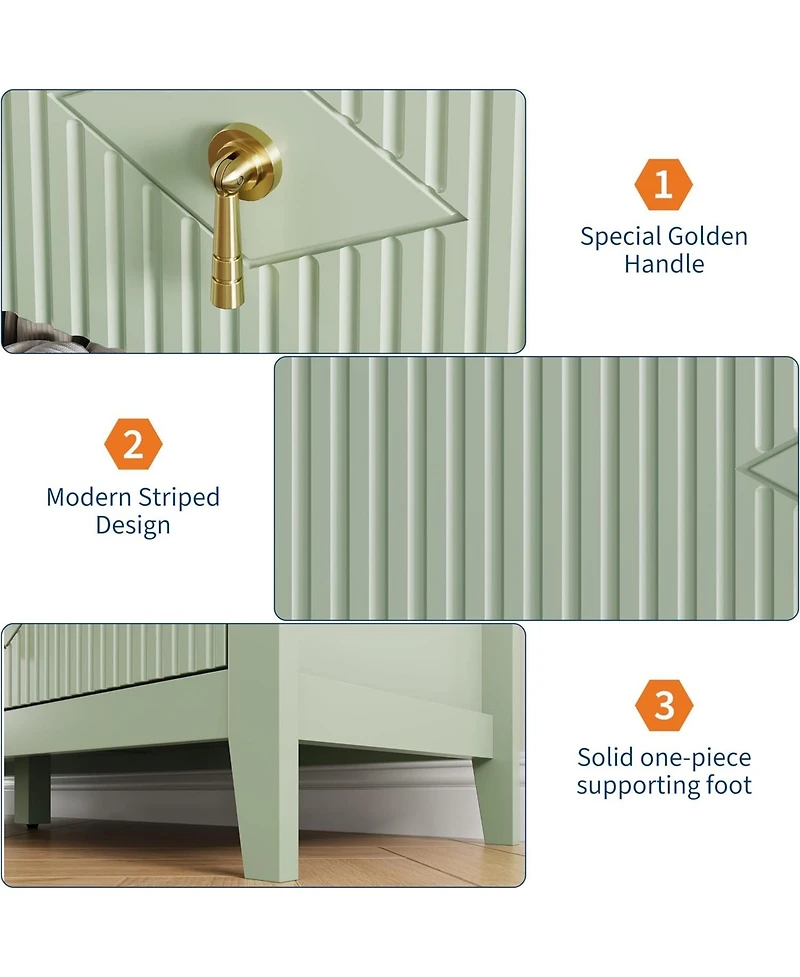 gaomon Dresser for Bedroom with 7 Drawers, Wide Modern Chest of Drawers with Metal Handle, Dresser Tv Stand, Wood Drawer Organizer for Bedroom