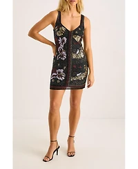 Nasty Gal Women's Celestial Beaded Mini Dress
