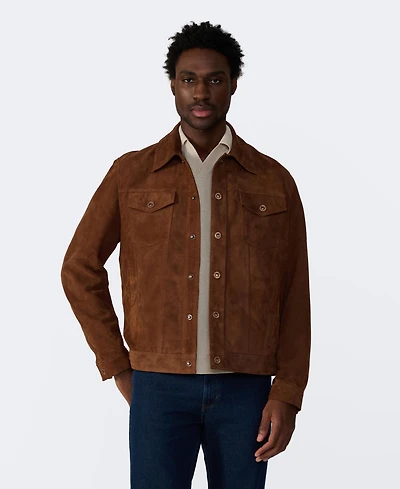 Furniq Uk Men's Suede Jacket