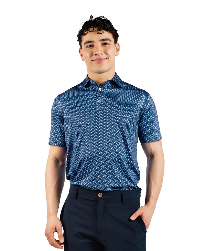 TailorByrd Men's Golf Tees Printed Performance Polo shirt